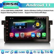 9" CarPlay Android 11 Autoradio GPS OBD2 pour BMW Série 3 E46 M3 Rover 75 MG ZT