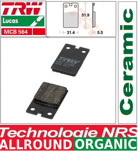 Plaquettes frein avant trw - plaquettes,