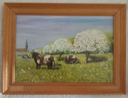 Huile sur isorel - huile,