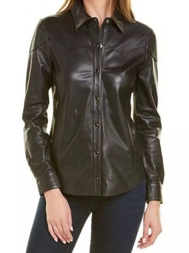 Chemise femme cuir agneau - femme,