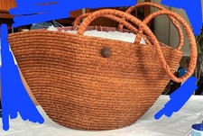 Sac Cabas En Paille Doublé Coton