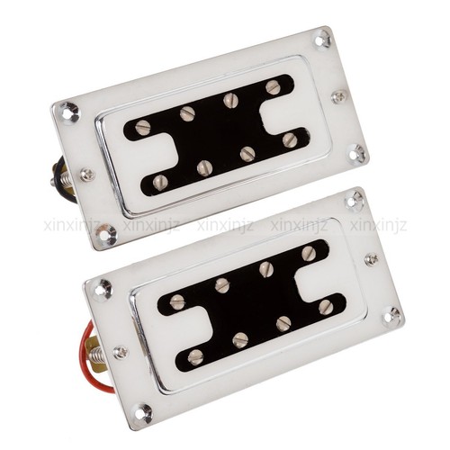 Chrome humbucker pickups - 2x,