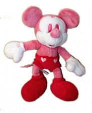 Doudou peluche Mickey rose