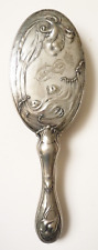 Brosse ART NOUVEAU de PLEWKIEWICZ Pologne couronne Marquis roseau poisson miroir