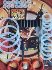 FLIPPER DATA EAST -Guns N' Roses-KIT ELASTIQUE SILLICONE TRANSPARENT-PINBALL KIT