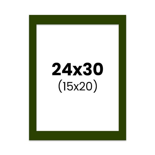 Passe partout vert 24x30cm - -,