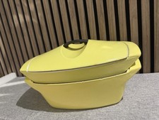 set cocotte en fonte + plat Le