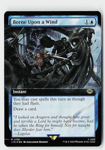 Borne upon wind extended - borne, a