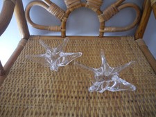 paire bougeoirs cristal Daum