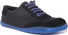 CAMPER Peu Caraco Hommes Recyclé Animal & Nubuck Shoes IN Noir Bleu UK Taille 6