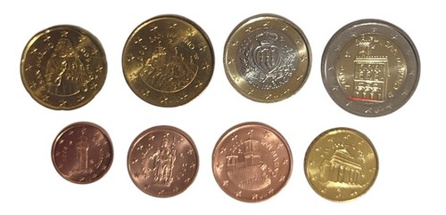 Complete set 8 coins san - set,