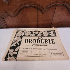 journal de brodeuse , la broderie lyonnaise , 6 journeaux 6 journeau de