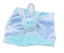 Doudou plat Ane cheval bleu