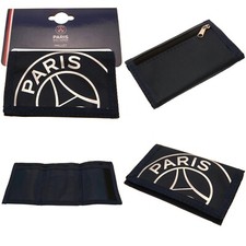Psg FC Bleu Aigrettes Nylon Poche Argent Portefeuille Espèces Crédit Carte