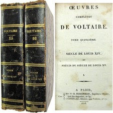 Le siècle de Louis XIV précis Louis XV 1818 oeuvres Voltaire Perronneau Cerioux
