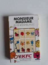 paquet de cartes monsieur madame jeu de ressemblances