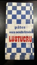 Rare ancien Petit sac papier publicitaire Pâtes Lustucru Épicerie Années 1970