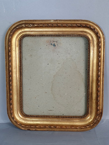 Cadre ancien doucine verre - doucine, +verre
