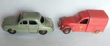 LOT DINKY TOYS ancien CITROEN 2CV POMPIER 25D RENAULT DAUPHINE 24 E jouet France