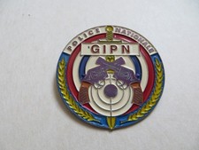 ancienne médaille plaque brevet GIPN Police Nationale groupe intervention RAID