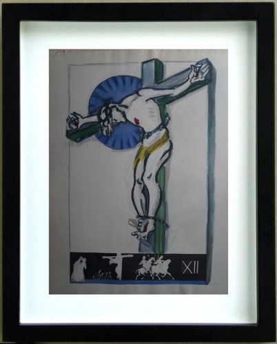 Dessin gouache christ - christ, la