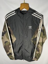 Adidas Veste Coupe-Vent Camouflage Noir Taille S Homme Men Light Jacket