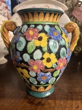 GRAND VASE DECOR DE FLEURS