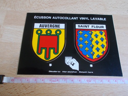 Carte postale blason adhésif - carte,
