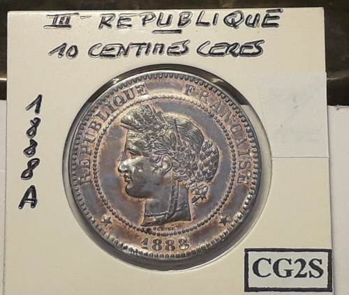 Centimes cérès 1888 spl - 10,