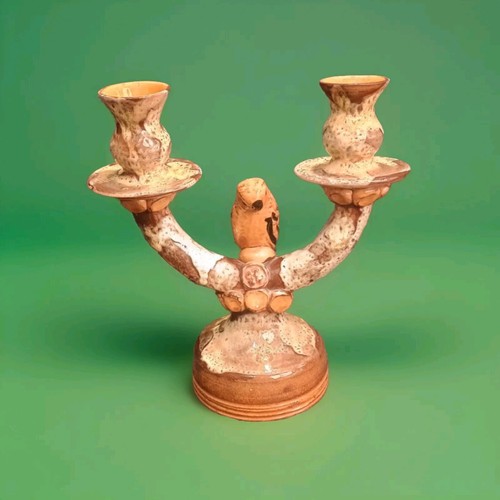 Bougeoir perroquet céramique - bougeoir,