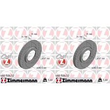 2x ZIMMERMANN Disques de Frein