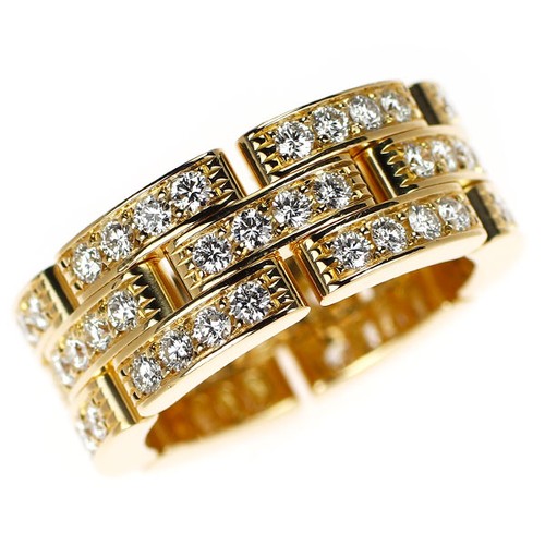 Bague cartier k18yg - cartier, diamond