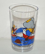 Ancien Verre à moutarde BABAR L. de Brunhoff vintage Amora 1993