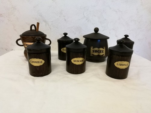 Pots épices bois - À,