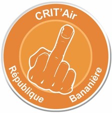 STICKER FUCK VIGNETTE CRIT AIR HUMOUR  AUTOCOLLANT SPECIAL PARE-BRISE  7cm VZ086