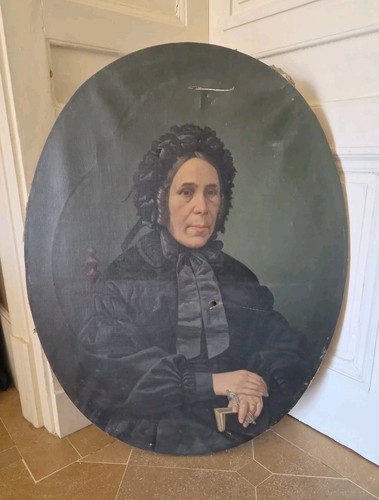 Grande huile sur toile xixe - grande,