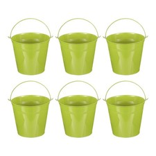 6 pièces petit seau métal