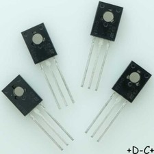 BD139 BD140 Transistor NPN PNP 80V 1.5A TO-126 STM RoHS (lot de 4)