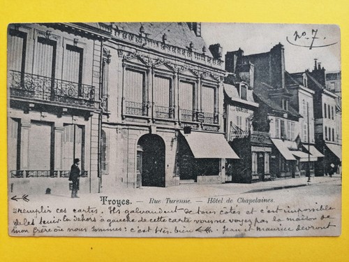 Cpa troyes rue - turenne, hÔtel