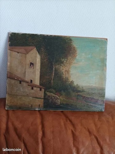 Tableau ancien huile sur - tableau,