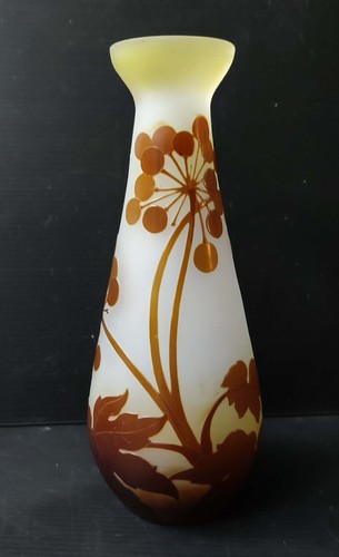 Galle vase pate verre - pate, de