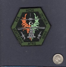 Patch De L'Armée De L'Air Turque HIZR ATES F-16 Falcon Hélicoptère +V
