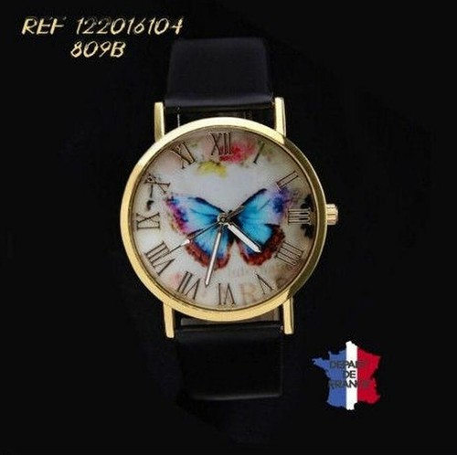 Montre modèle papillon - montre,