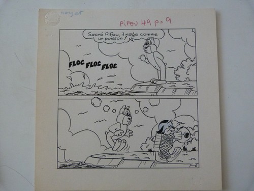 Dessin original pifou pif - ,