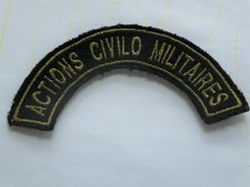 AFFAIRES CIVILO MILITAIRES OPEX RARE TISSU DE BRAS