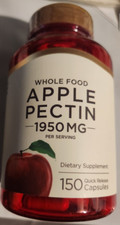 Pectine De Pomme 1950 Mg Fibre 150 Caps Non OGM/ Sans Gluten/ Sans Conservateurs