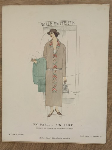 Thayaht 1924 gazette bon - thayaht, du