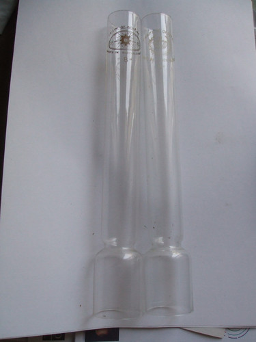 Lot verres lampe petrole - lot,