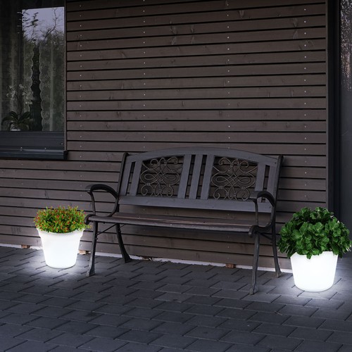 Lampe solaire pot fleurs - solaire, de