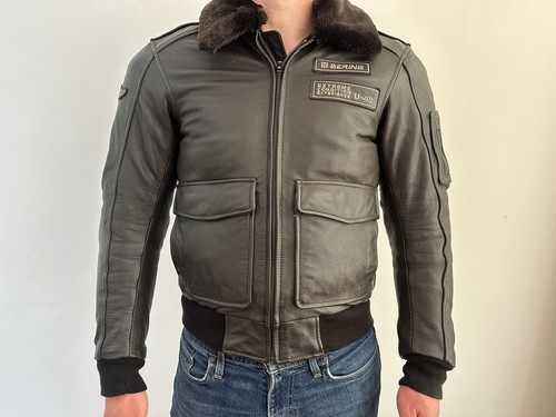 Blouson cuir bering moto - blouson, en